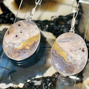 Laguna Crazy Lace Agate Pendant 1 7/8”